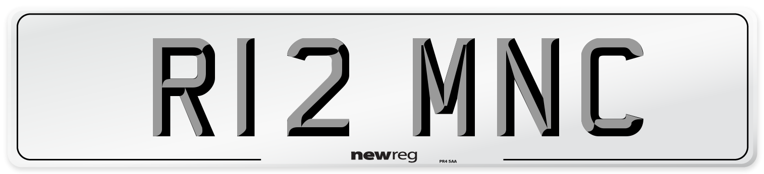 R12 MNC Number Plate from New Reg